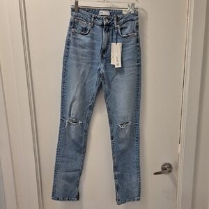 Zara Light Blue Distressed Jeans